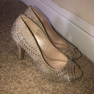 Gold Sparkle Heels! ✨